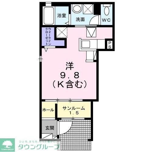 クローバーレジデンスの物件間取画像