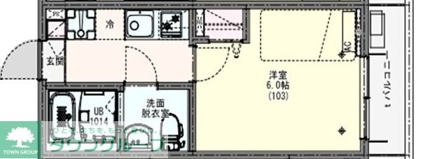 リディアコート馬橋の物件間取画像