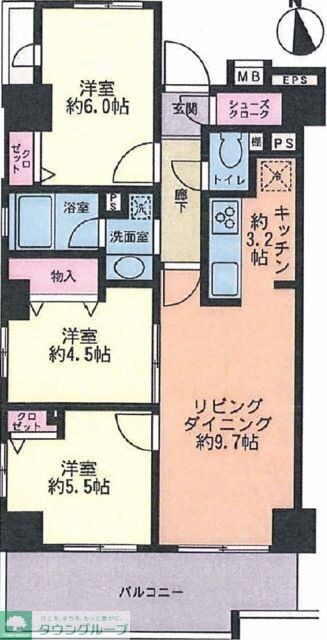 アーク金町レジデンスの物件間取画像