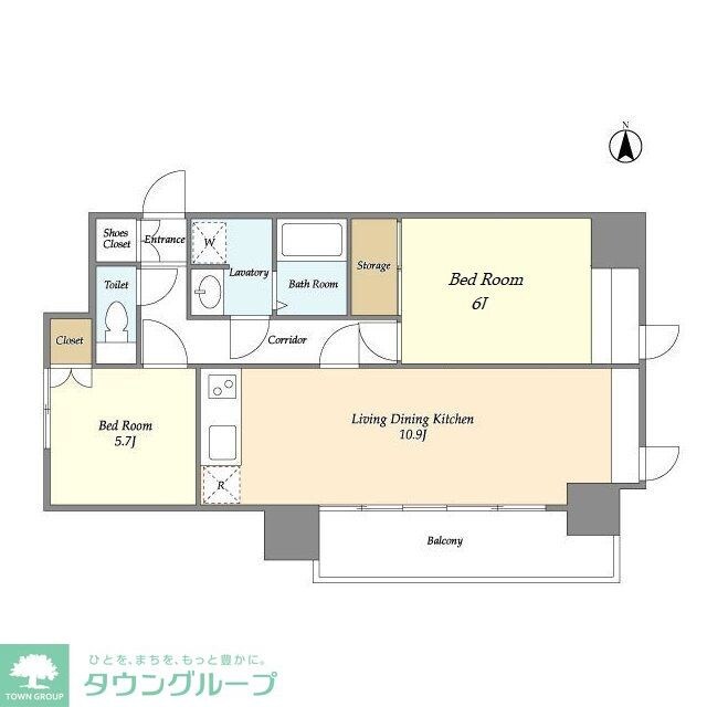 パークキューブ小岩の物件間取画像