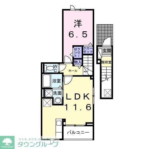 ココ ラ フェリーチェAの物件間取画像