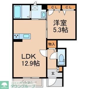 ラ・ベル・メール宮本の物件間取画像