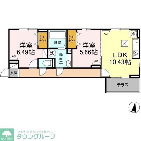 レジデンス新宿の物件間取画像