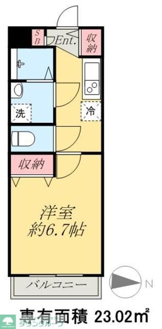 フォセット高砂の物件間取画像