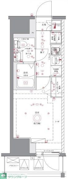 AZEST亀有SouthTowerの物件間取画像