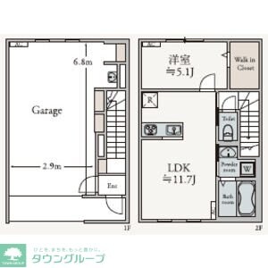 Inframince Edgeの物件間取画像