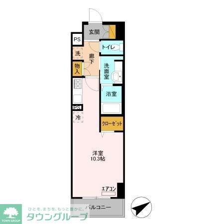 AKレジデンス本八幡の物件間取画像