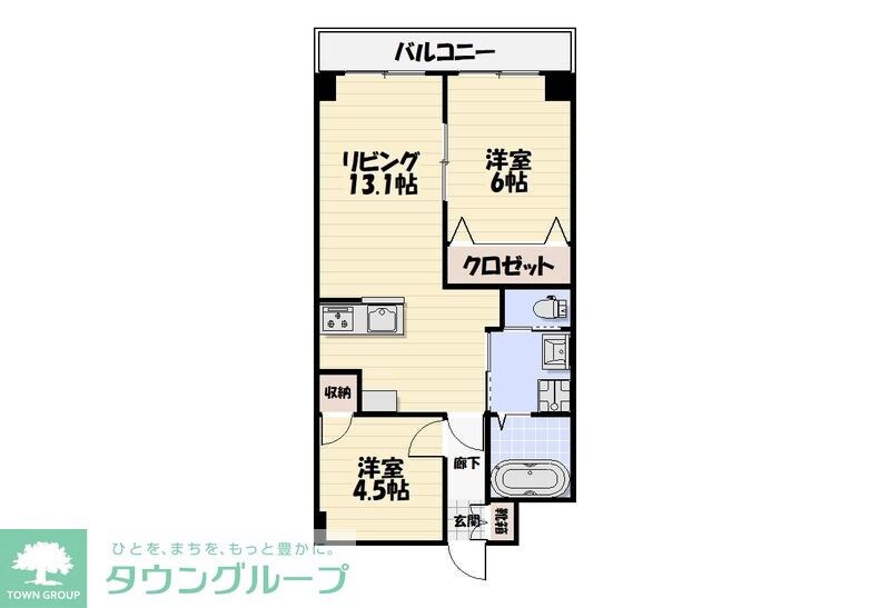 フェアリーヒルズ保木間の物件間取画像