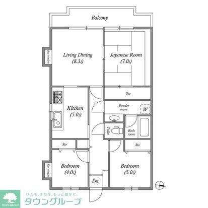 市川東レジデンスの物件間取画像