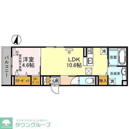 アヴァンス八潮Bの物件間取画像