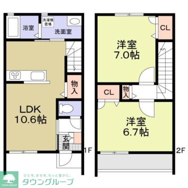 グリーンガーデンA棟の物件間取画像