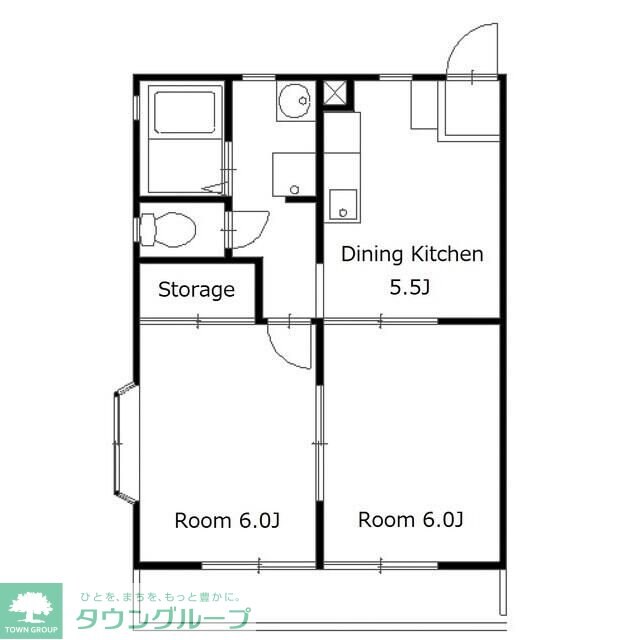 コーポカワイの物件間取画像