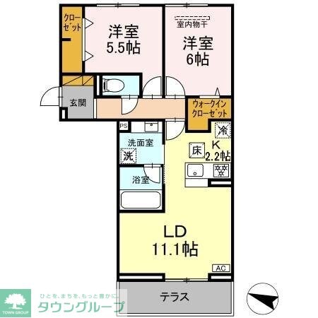 リシェスみのり台 C棟の物件間取画像