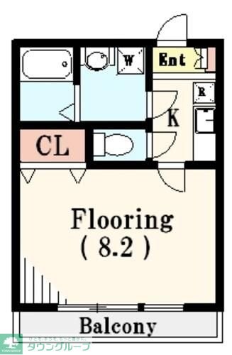 クレフラスト松戸吉井町B棟の物件間取画像