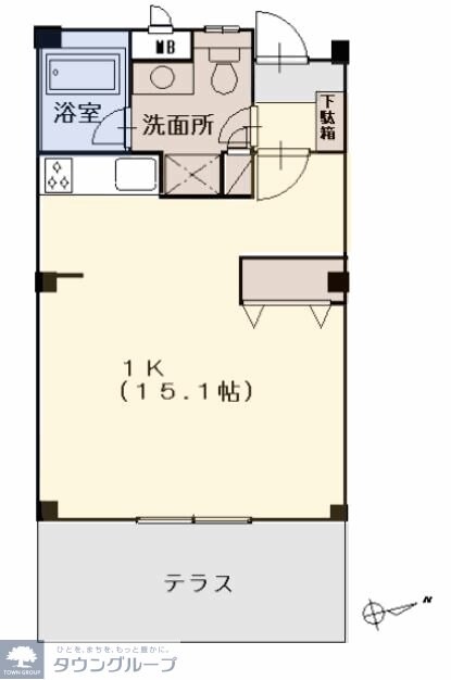 メイクスF棟の物件間取画像