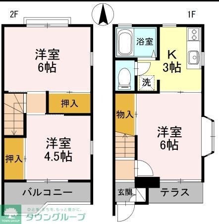 サーパス・21 Aの物件間取画像