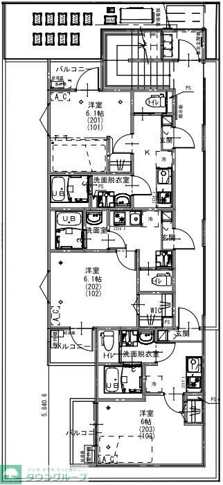 KEIAI RESIDENCE 新松戸IIの物件間取画像