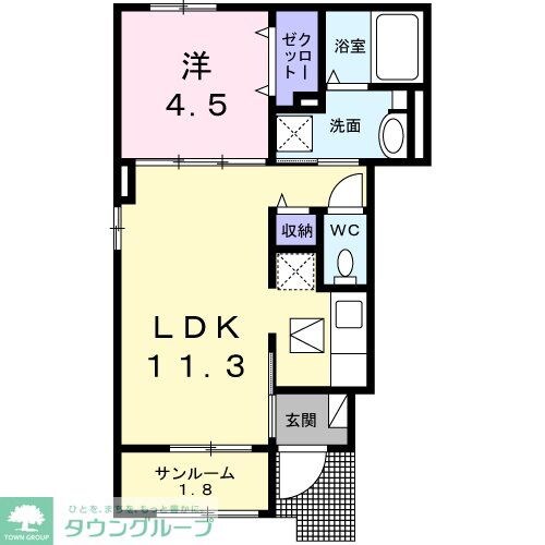 サニーホームIIIの物件間取画像