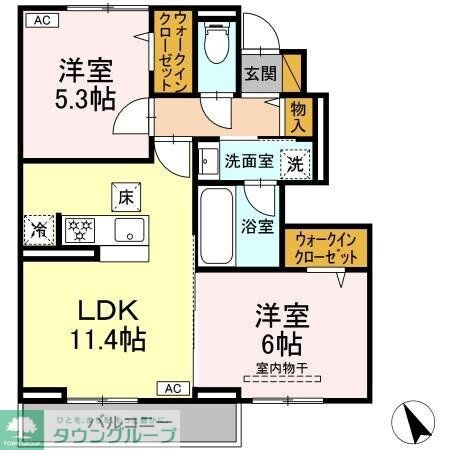 エリオスの物件間取画像