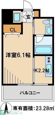 パークフラッツ松戸の物件間取画像