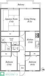 市川東レジデンスの物件間取画像