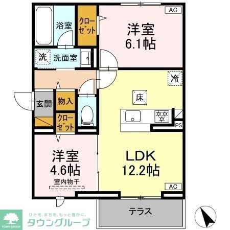 フェリスタの物件間取画像