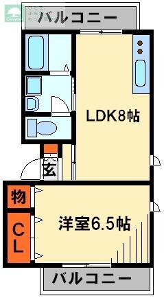 ラ・クール大和田の物件間取画像