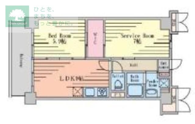 サキ西小岩の物件間取画像