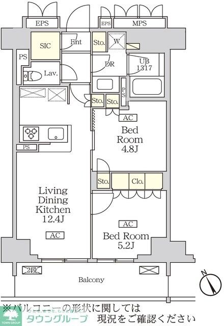 リーフシティ市川 ザ・レジデンスの物件間取画像