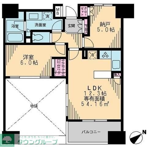 スカイグランデ船橋宮本の物件間取画像