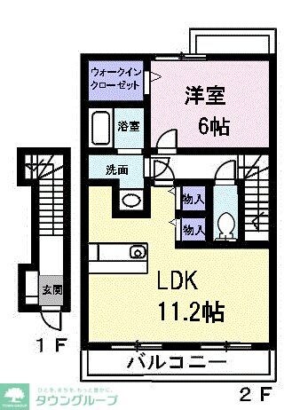 ポポラーレIIの物件間取画像