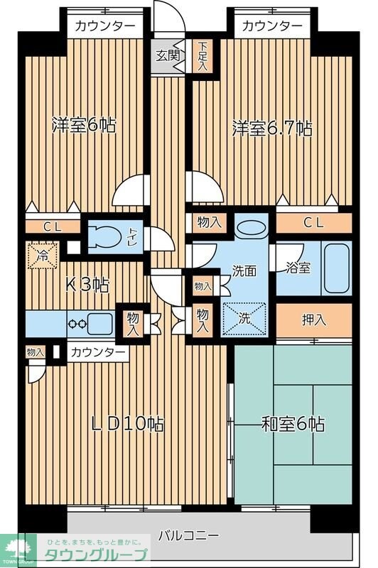 CITY SPIRE西葛西の物件間取画像