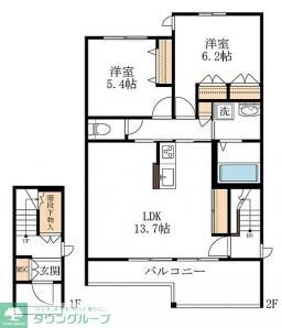 タウンハウスMHの物件間取画像