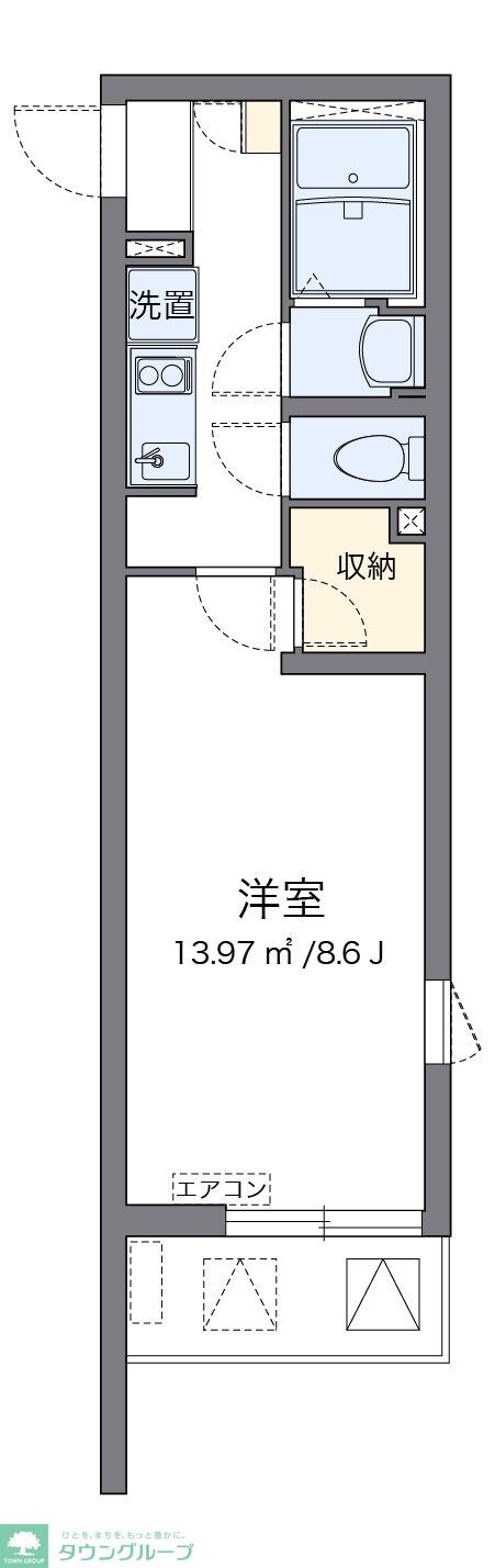 クレイノアイフィールド八千代の物件間取画像