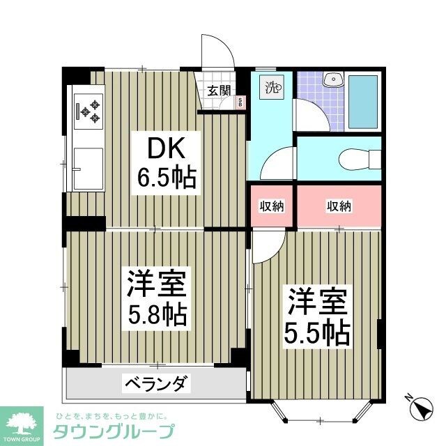 サンフィットS・Kの物件間取画像