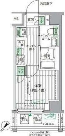 BPRレジデンス青砥の物件間取画像