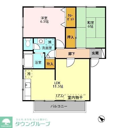 パストラルガーデン Bの物件間取画像