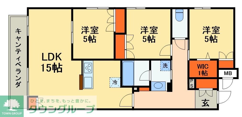 シャルマンおおたかの森の物件間取画像