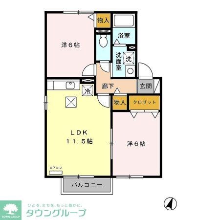 グリーンテリア第10の物件間取画像