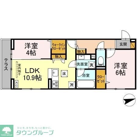 プロスペールE No.1の物件間取画像