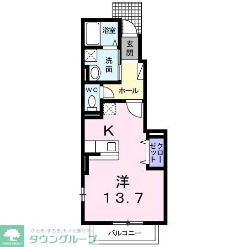 グリーンパークIIの物件間取画像