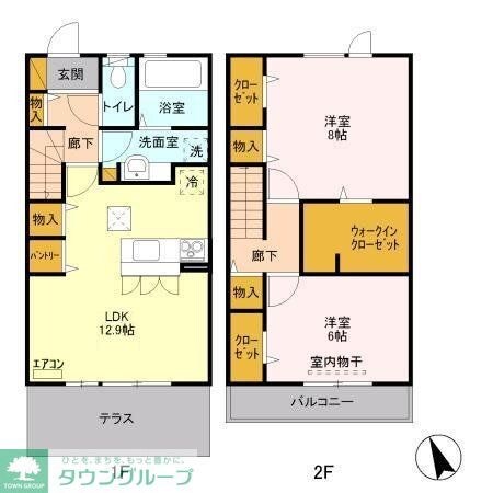 スリーズの物件間取画像