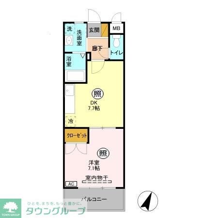 ハーモニーコートTOBEの物件間取画像