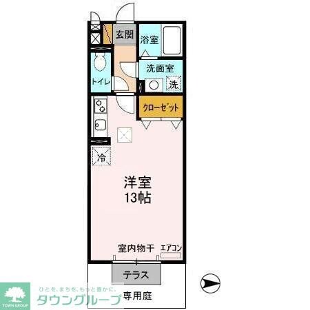 キャンパス・プランドールの物件間取画像