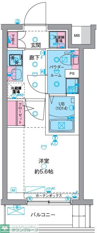 GENOVIA天王台の物件間取画像