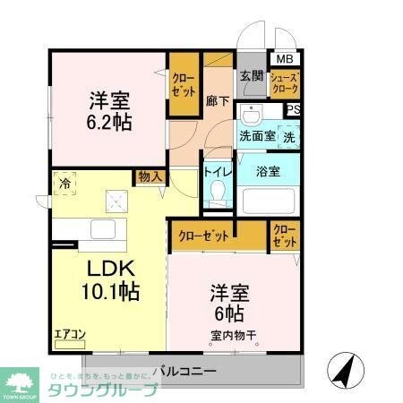 グランフェリシアの物件間取画像