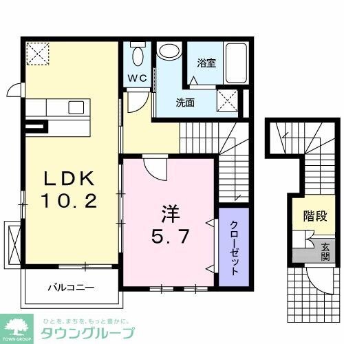 デフィ クリヨンの物件間取画像