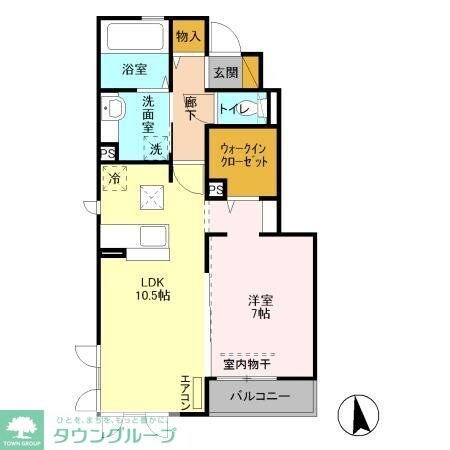 グリーンテリアGIの物件間取画像