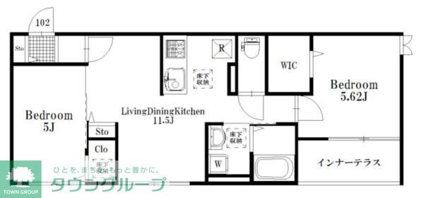 ソル プエンテ六町の物件間取画像