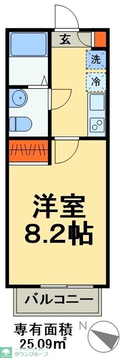 ルミナスハナ稔台の物件間取画像